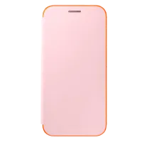 Husă pentru smartphone Samsung Galaxy A7 (2017) Samsung/ Flip Cover/ PU/ Neon Pink photo 2