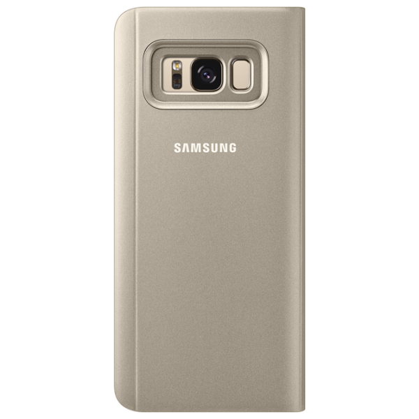 Чехол для смартфона Samsung Galaxy S8 Samsung/ Flip S View Standing Cover/ PU/ Золотой photo 2