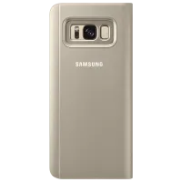 Husă pentru smartphone Samsung Galaxy S8 Samsung/ Flip S View Standing Cover/ PU/ Gold photo 2
