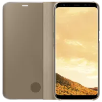 Husă pentru smartphone Samsung Galaxy S8 Samsung/ Flip S View Standing Cover/ PU/ Gold photo 3