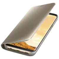 Husă pentru smartphone Samsung Galaxy S8 Samsung/ Flip S View Standing Cover/ PU/ Gold photo 5