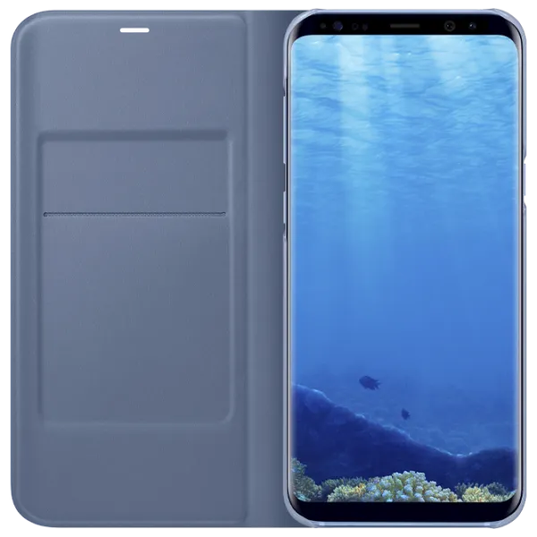 Чехол для смартфона Samsung Galaxy S8 Samsung/ LED Flip Wallet/ PU/ Синий photo 3