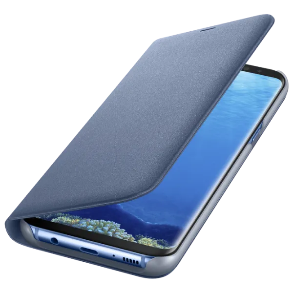 Чехол для смартфона Samsung Galaxy S8 Samsung/ LED Flip Wallet/ PU/ Синий photo 4