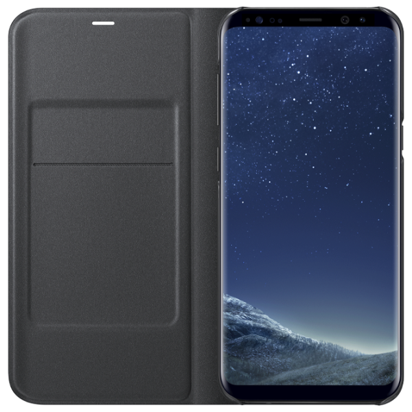Чехол для смартфона Samsung Galaxy S8 Samsung/ LED Flip Wallet/ PU/ Черный photo 3