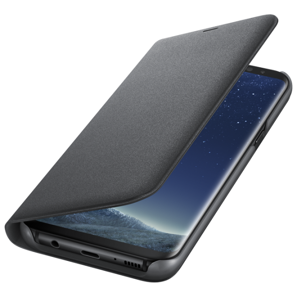 Чехол для смартфона Samsung Galaxy S8 Samsung/ LED Flip Wallet/ PU/ Черный photo 4