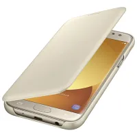 Чехол для смартфона Samsung Galaxy J5 (2017) Samsung/ Flip Wallet/ PP/ Золотой photo 4