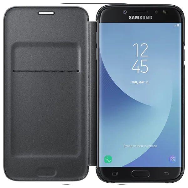 Чехол для смартфона Samsung Galaxy J7 (2017) Samsung/ Flip Cover/ PU/ Черный photo 4