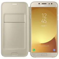 Husă pentru smartphone Samsung Galaxy J7 (2017) Samsung/ Flip Cover/ PU/ Gold photo 3