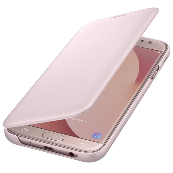 Husă pentru smartphone Samsung Galaxy J7 (2017) Samsung/ Flip Wallet/ PU/ Pink photo 4