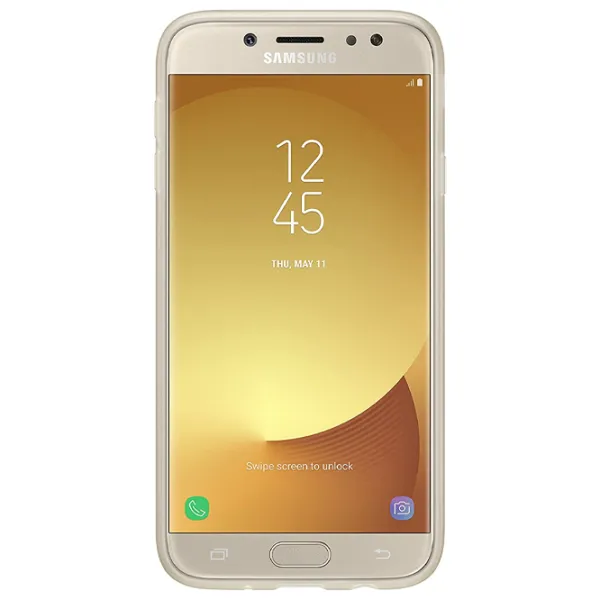 Чехол для смартфона Samsung Galaxy J3 (2017) Samsung/ Back/ TPU/ Jelly Золотой photo 2