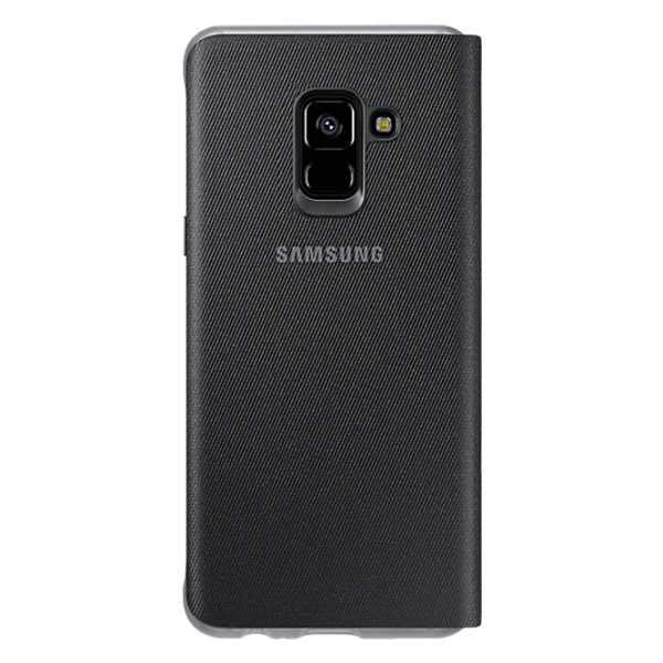 Husa Samsung Galaxy A8 (2018) Orig Flip Wallet/ Leather/ Araree Black photo 2