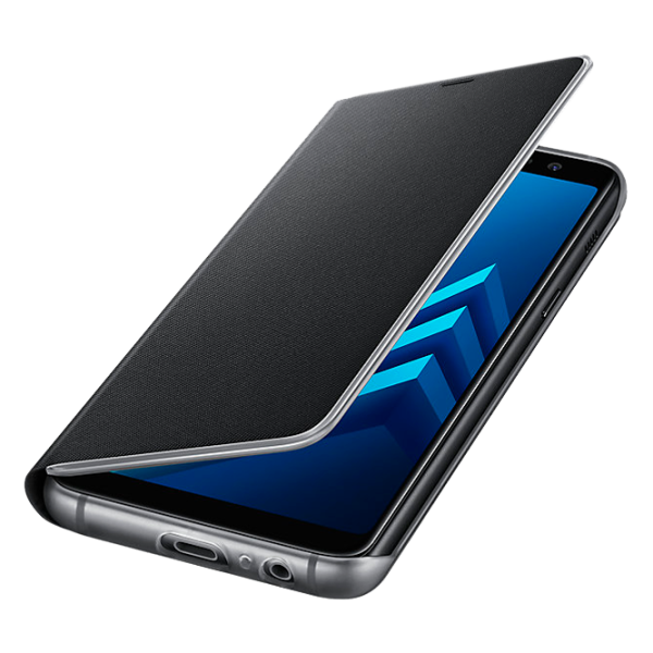 Husa Samsung Galaxy A8 (2018) Orig Flip Wallet/ Leather/ Araree Black photo 3