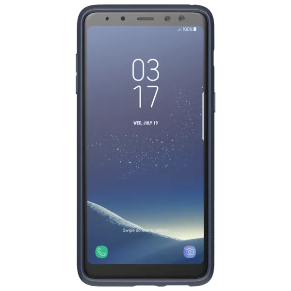 Чехол для смартфона Samsung Galaxy A8 (2018) Samsung/ Back/ Кожа/ Midnight Синий photo 2