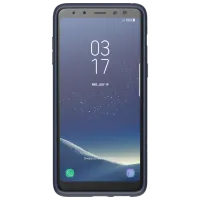 Husă pentru smartphone Samsung Galaxy A8 (2018) Samsung/ Back/ Piele/ Midnight Blue photo 2