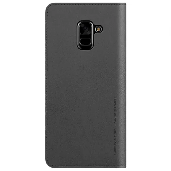 Husă pentru smartphone Samsung Galaxy A8 Plus (2018) Samsung/ Flip Wallet/ Piele/ Black photo 2