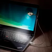 Вентилятор Hama USB Fan + Light 5 Вт / Портативный / Серебряный photo 4