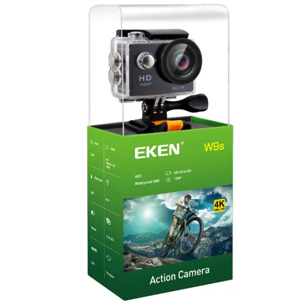 Экшн-камера Eken W9s 12 МП / 900 мАч / Черный photo 7 Экшн-камера Eken W9s 12 МП / 900 мАч / Черный photo 7