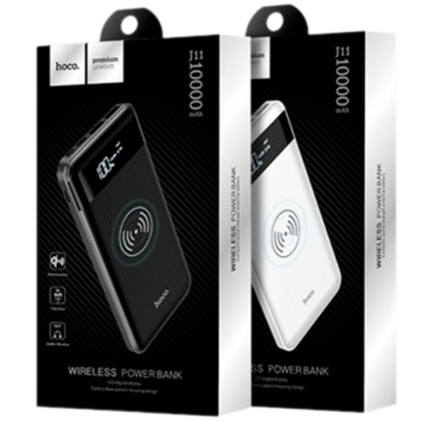 Power Bank Hoco J11 Astute wireless charging 10000 mAh/ Black photo 4