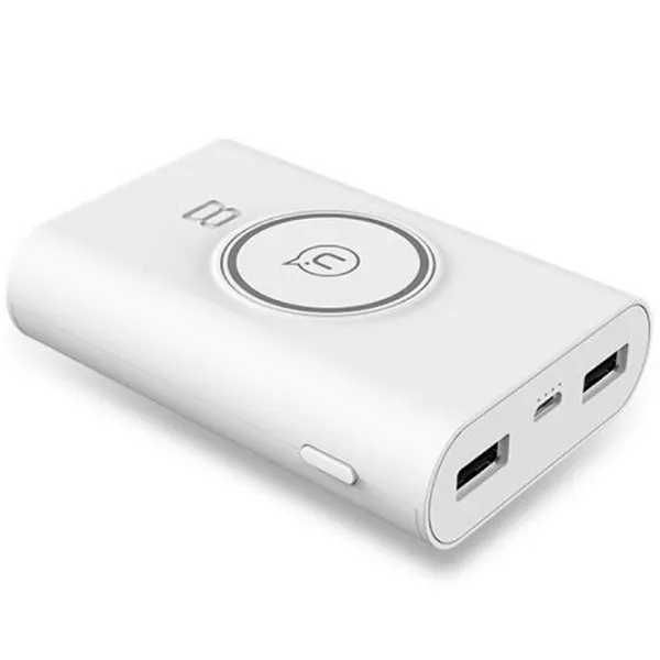 Power Bank USAMS CD31 Wireless Charging 8000 mAh/ White photo 2