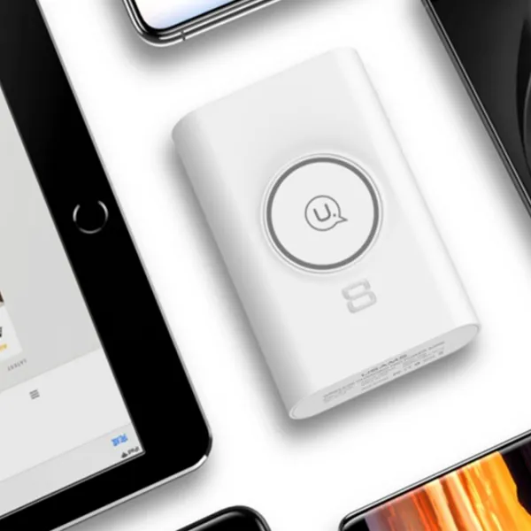 Power Bank USAMS CD31 Wireless Charging 8000 mAh/ White photo 4