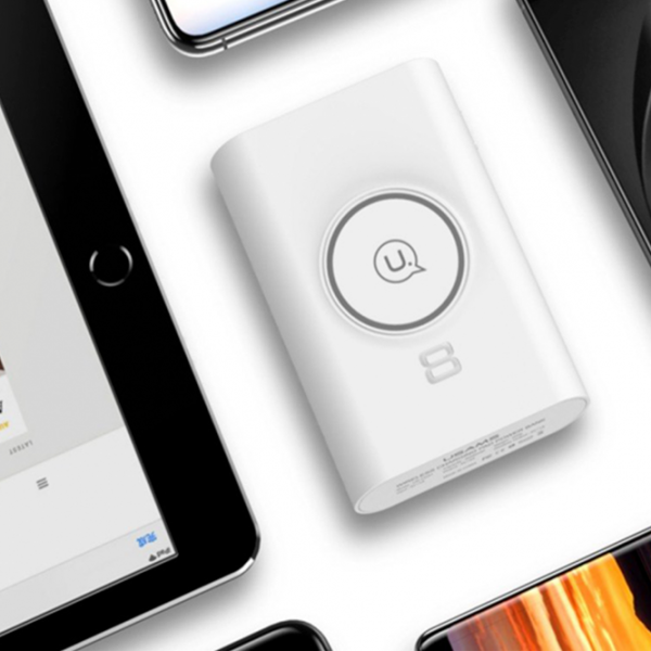 Power Bank USAMS CD31 Wireless Charging 8000 mAh/ White photo 4