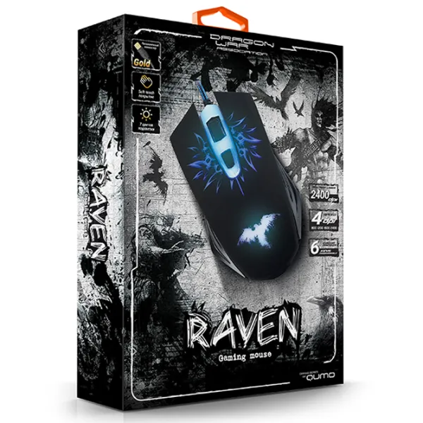 Mouse Qumo Raven USB/ Black photo 4