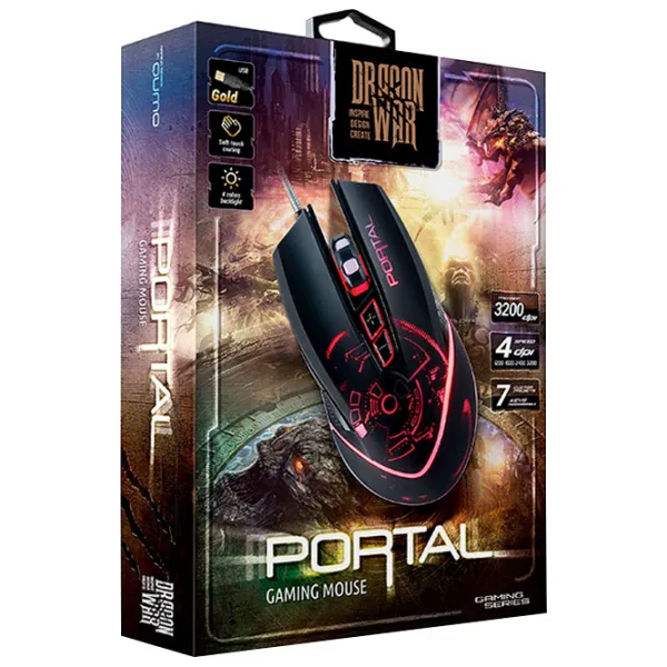 Mouse Qumo Portal USB/ Black photo 3