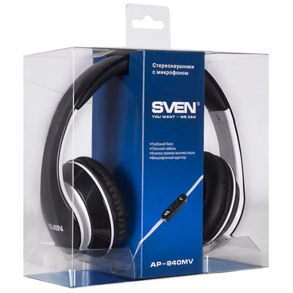 Наушники Sven AP-B450MV Черный Проводная/ Персональный photo 6