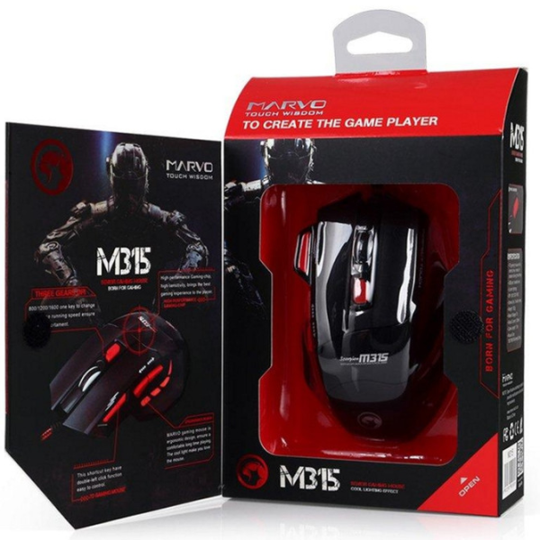 Мышь Marvo M315 USB/ Черный photo 5