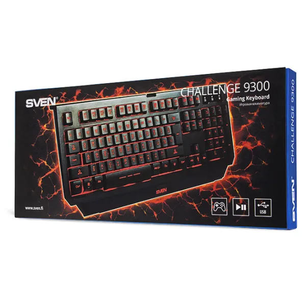 Клавиатура Sven Challenge 9300 Проводная/ Черный photo 10 Клавиатура Sven Challenge 9300 Проводная/ Черный photo 10