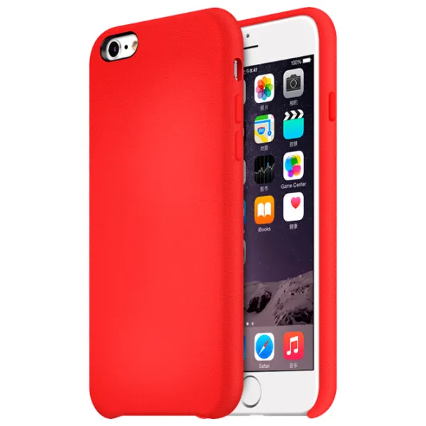 Чехол для смартфона Apple iPhone 6/ 6S Plus Apple/ Back/ Кожа/ Красный photo 2 Чехол для смартфона Apple iPhone 6/ 6S Plus Apple/ Back/ Кожа/ Красный photo 2
