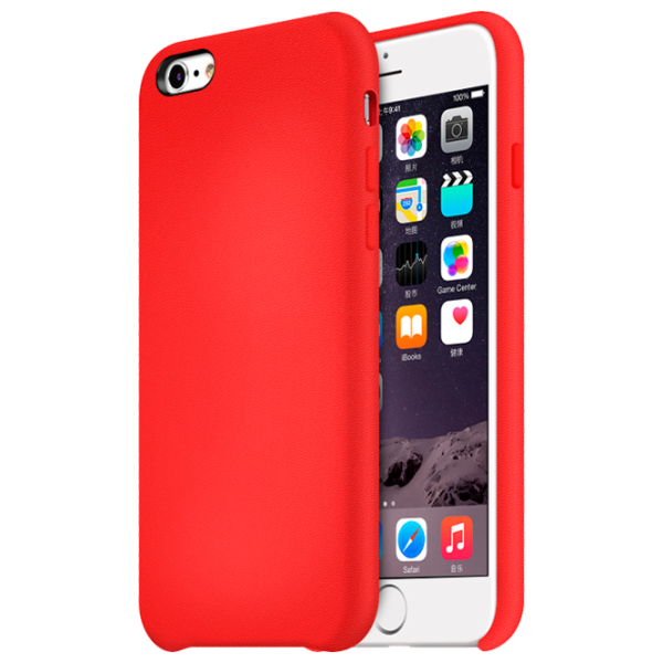 Чехол для смартфона Apple iPhone 6/ 6S Plus Apple/ Back/ Кожа/ Красный photo 2 Чехол для смартфона Apple iPhone 6/ 6S Plus Apple/ Back/ Кожа/ Красный photo 2