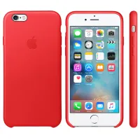 Husă pentru smartphone Apple iPhone 6/ 6S Plus Apple/ Back/ Piele/ Red photo 3
