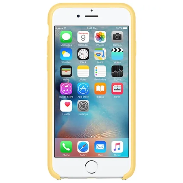 Husă pentru smartphone Apple iPhone 6/ 6S Apple/ Back/ TPU/ Yellow photo 2 Husă pentru smartphone Apple iPhone 6/ 6S Apple/ Back/ TPU/ Yellow photo 2