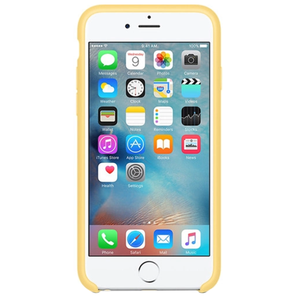 Husă pentru smartphone Apple iPhone 6/ 6S Apple/ Back/ TPU/ Yellow photo 2 Husă pentru smartphone Apple iPhone 6/ 6S Apple/ Back/ TPU/ Yellow photo 2