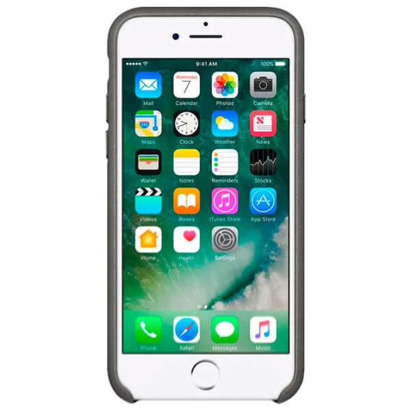 Чехол для смартфона Apple iPhone 7/ 8/ SE2/ SE 2022 Apple/ Back/ Кожа/ Storm Серый photo 3 Чехол для смартфона Apple iPhone 7/ 8/ SE2/ SE 2022 Apple/ Back/ Кожа/ Storm Серый photo 3