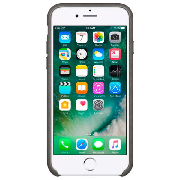 Чехол для смартфона Apple iPhone 7/ 8/ SE2/ SE 2022 Apple/ Back/ Кожа/ Storm Серый photo 3 Чехол для смартфона Apple iPhone 7/ 8/ SE2/ SE 2022 Apple/ Back/ Кожа/ Storm Серый photo 3