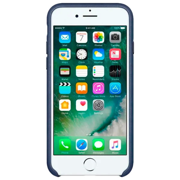 Чехол для смартфона Apple iPhone 7/ 8/ SE2/ SE 2022 Apple/ Back/ Кожа/ Midnight Синий photo 2 Чехол для смартфона Apple iPhone 7/ 8/ SE2/ SE 2022 Apple/ Back/ Кожа/ Midnight Синий photo 2