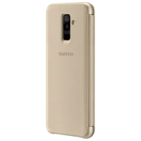 Husă pentru smartphone Samsung Galaxy A6 Plus (2018) Samsung/ Flip Wallet/ PP/ Gold photo 2