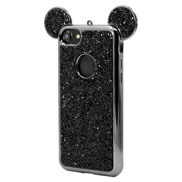 Husa Apple iPhone 7/8 THE KASE Back/ TPU/ Minuit Noir Black photo 2