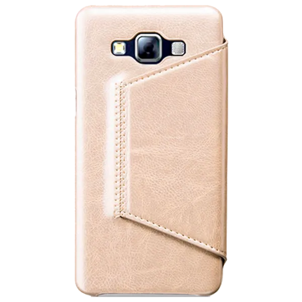 Husă pentru smartphone Samsung Galaxy A5 Hoco/ Flip Cover/ Piele/ Gold photo 2 Husă pentru smartphone Samsung Galaxy A5 Hoco/ Flip Cover/ Piele/ Gold photo 2