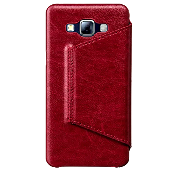 Husa Samsung Galaxy A5 Hoco Flip Cover/ Leather/ Wine Red photo 2