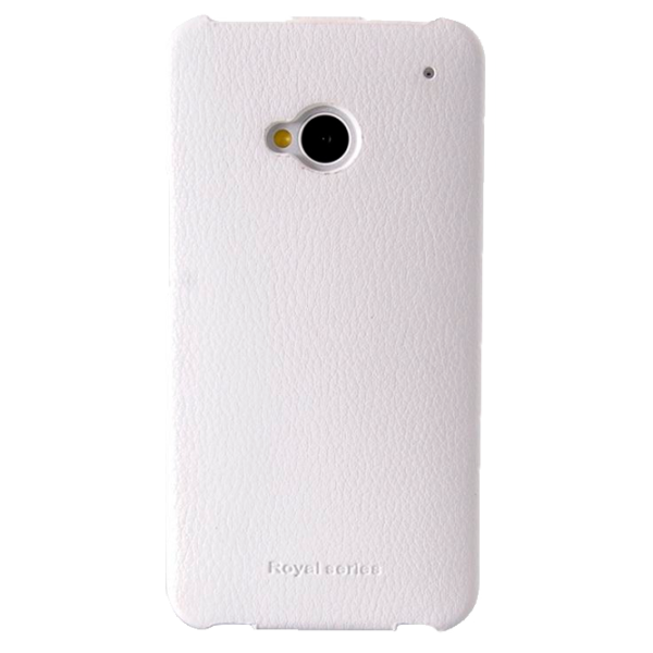 Husa HTC One M7 Hoco Open Flip/ PU/ White photo 2