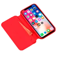 Чехол для смартфона Apple iPhone X Hoco/ Flip Cover/ Экокожа/ Красный photo 3
