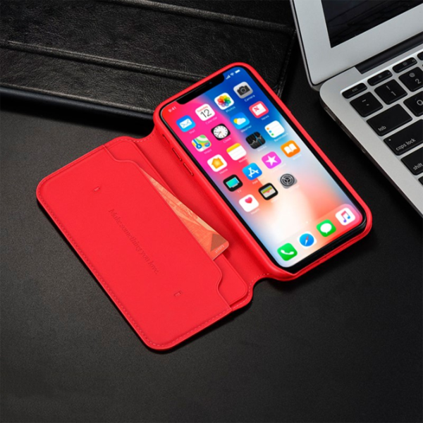 Чехол для смартфона Apple iPhone X Hoco/ Flip Cover/ Экокожа/ Красный photo 4