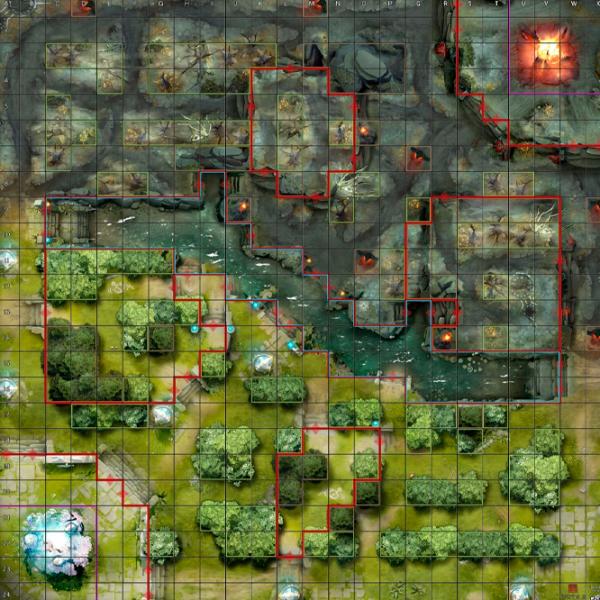 Joc de masă Valve HeroClix: The Dire Starter Set Dota 2/ Green Blue photo 3