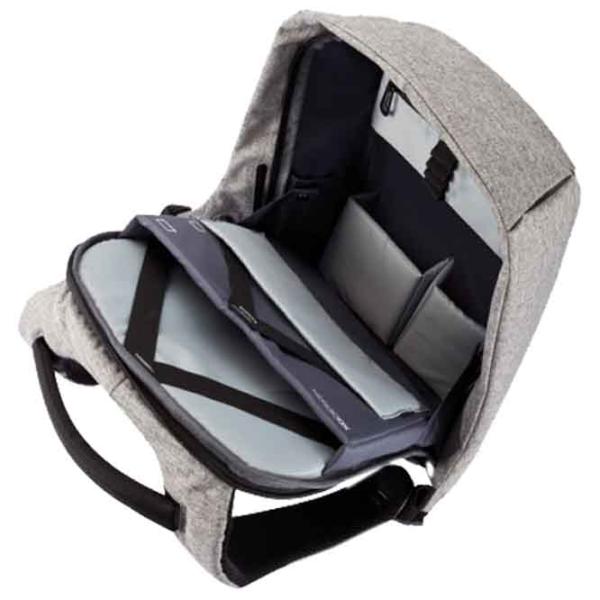 Рюкзак XD-Design Bobby XL anti-theft 17.3"/ Черный Серый/ 15 л photo 7