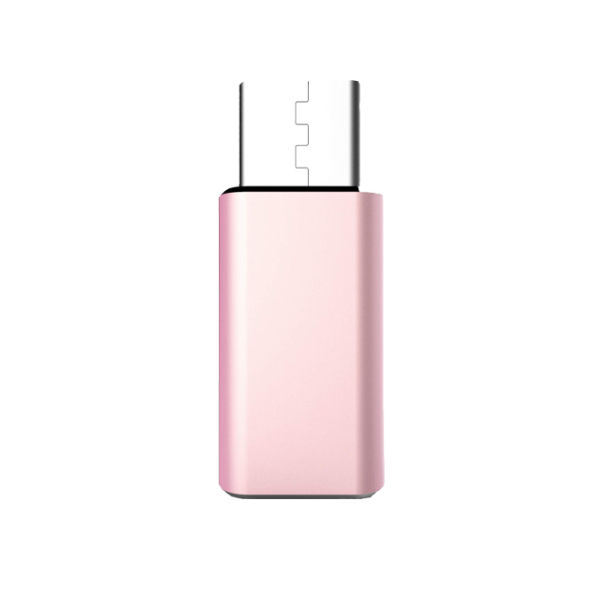 Адаптер Adapter Micro to Type C Розовый photo 2 Адаптер Adapter Micro to Type C Розовый photo 2