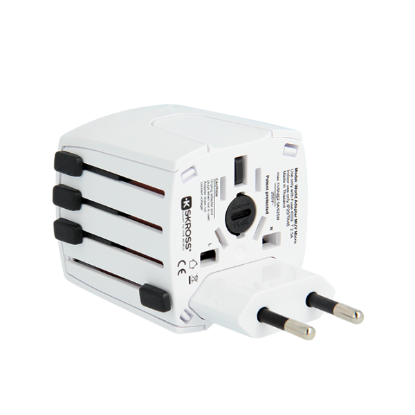 Adapter SKross (302830) World MUV Micro USB/ 2.4 A/ White photo 3