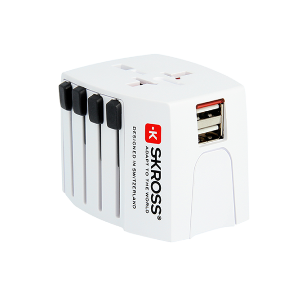 Adapter SKross (302930) World MUV USB/ 2.4 A/ White photo 2